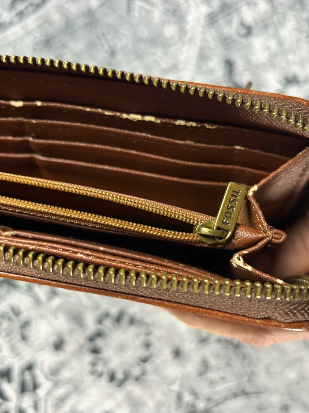 Fossil leather wallet - Picture 6 of 8